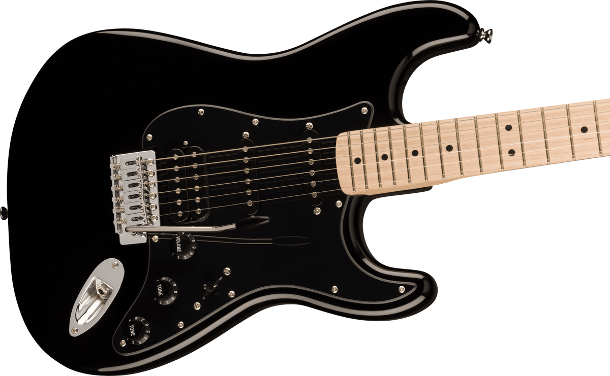 Fender Squier Sonic Stratocaster HSS Maple Fingerboard Electric Guitar – Black
