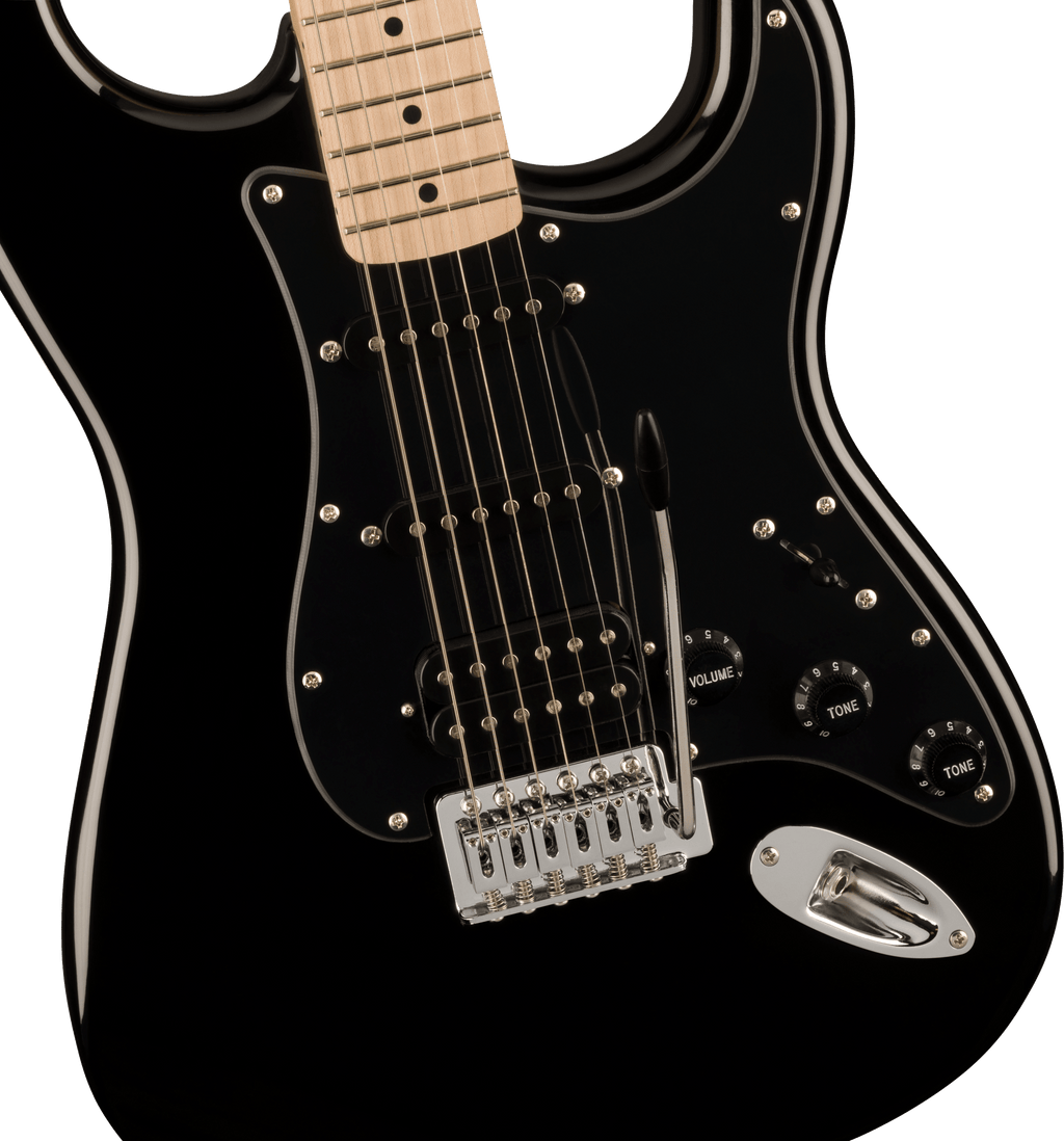 Fender Squier Sonic Stratocaster HSS Maple Fingerboard Electric Guitar – Black
