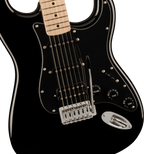 Fender Squier Sonic Stratocaster HSS Maple Fingerboard Electric Guitar – Black