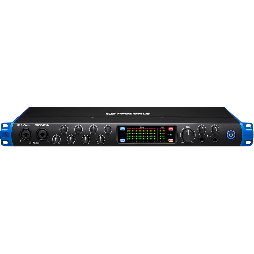 Presonus Studio 1824c 18-in/18-out USB-C Audio Interface with 8 XMAX Preamps