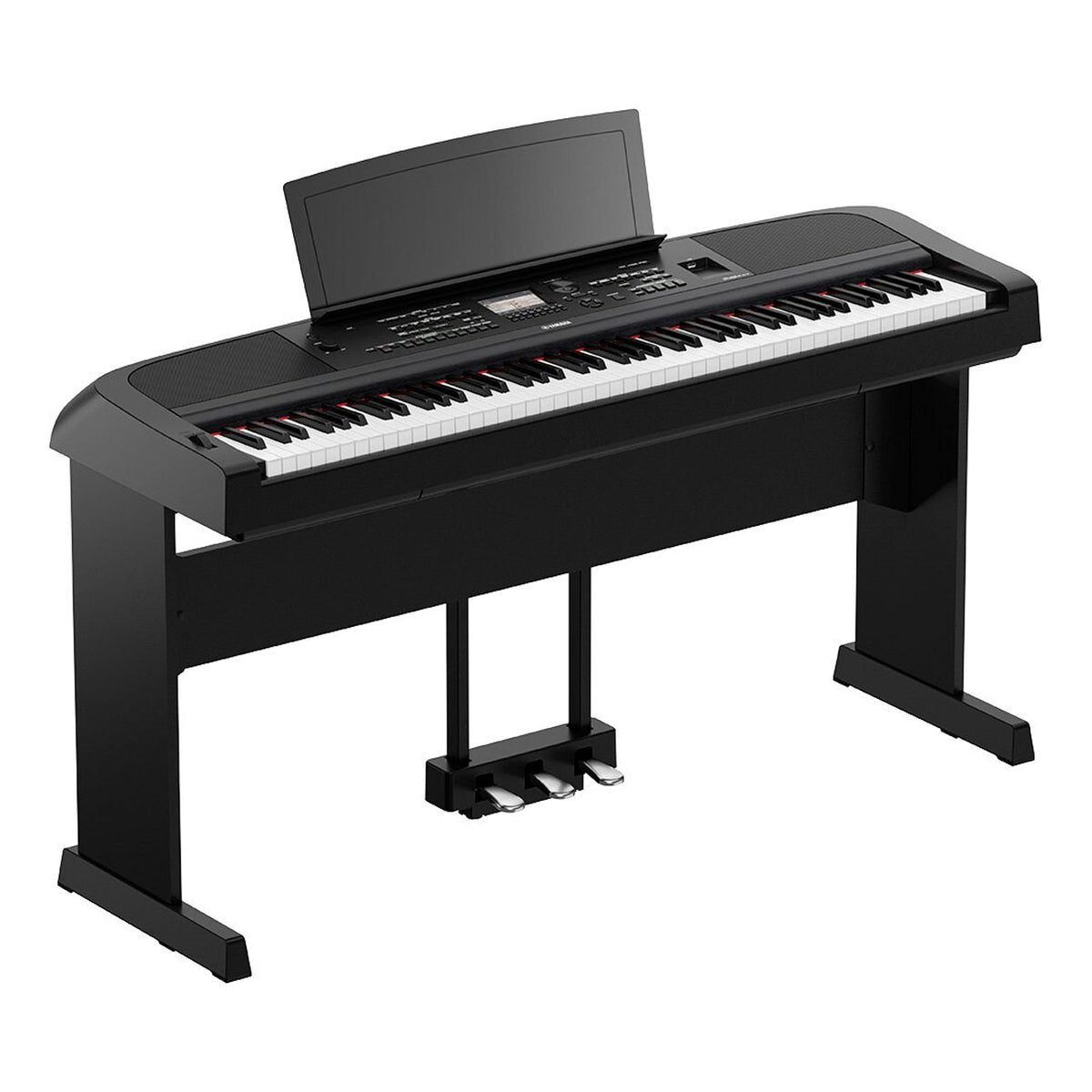 Yamaha DGX670B Portable Grand Digital Piano with Wooden Stand - Pedal unit and Adapter