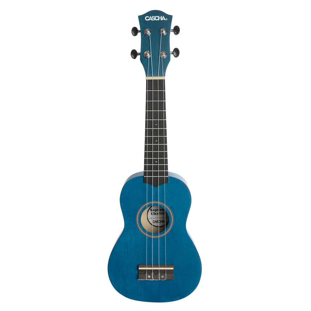 CASCHA HH 3971 EN Soprano Ukulele Bundle Blue with bag