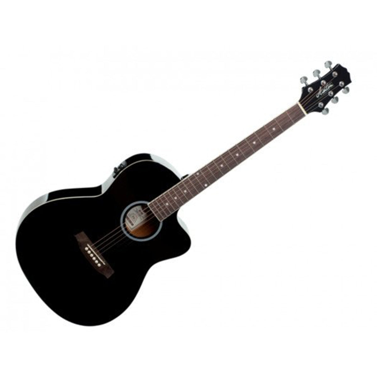 Ashton Semi Acoustic Guitar 39 Inch -Black Gloss D10CEQ-BK 75821