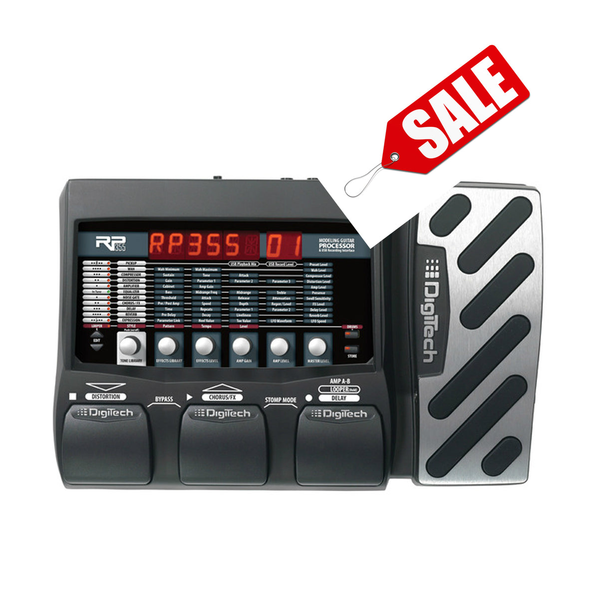 DigiTech RP355 Guitar Multi-Effects Pedal (Adapter not Included)