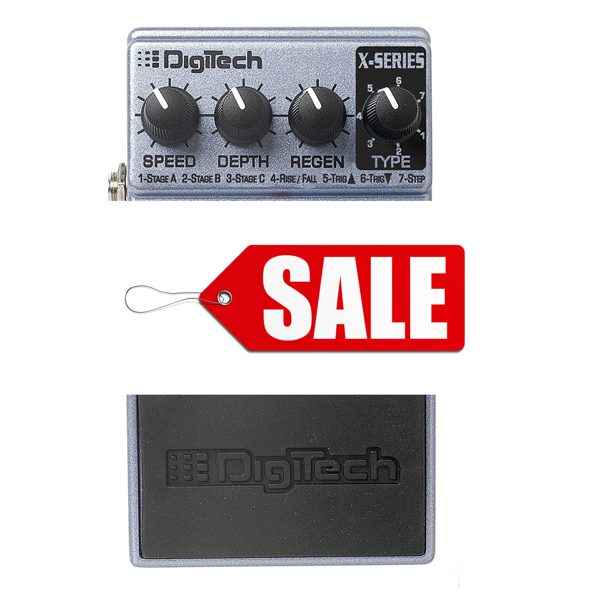 DigiTech X-Series Hyper Phase Stereo Phaser Guitar Effect Pedal