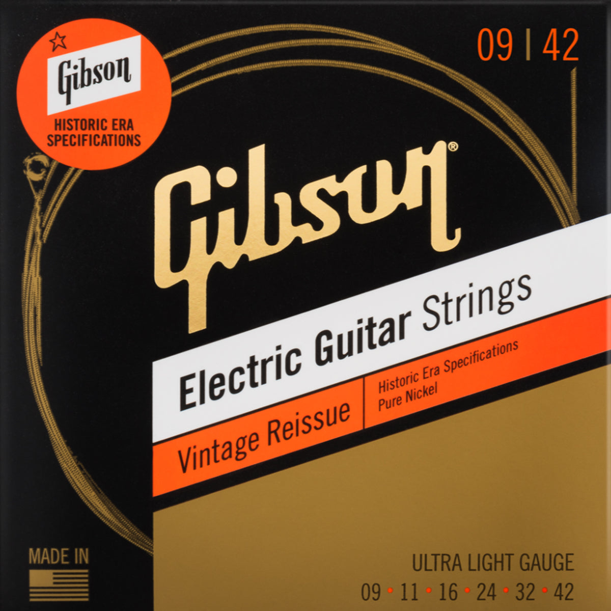 Gibson HVR 9 - 009-042 Vintage · Electric Guitar Strings