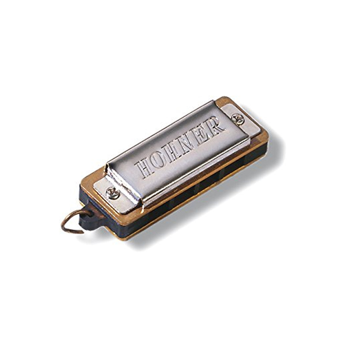 Hohner M12505 Mini Harp/Key C Harmonica Silver