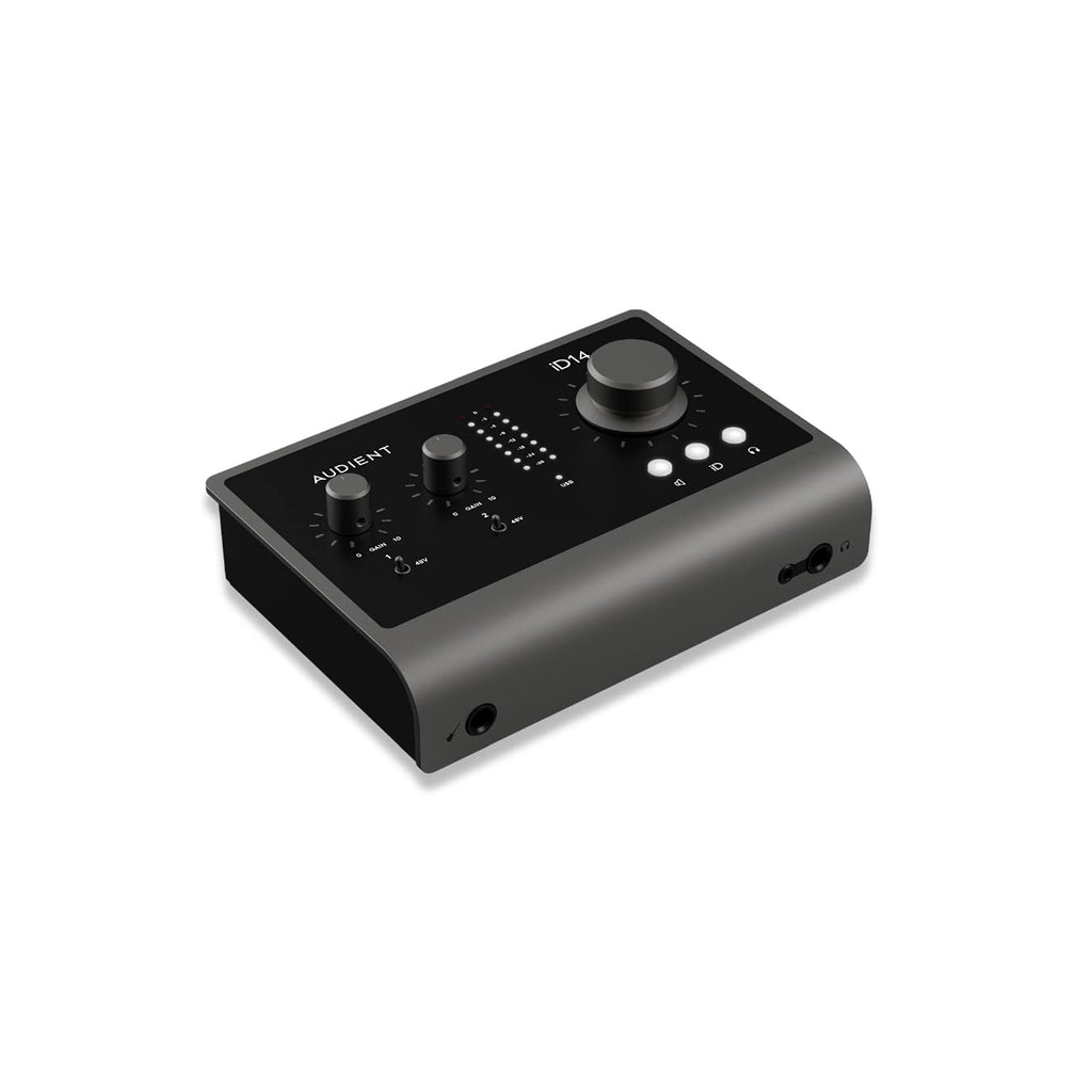 Audient iD14 (MKII) 10in/6out High Performance USB3.0 Audio Interface with 126dB Dynamic Range- 2 X Audient Console Preamps- 