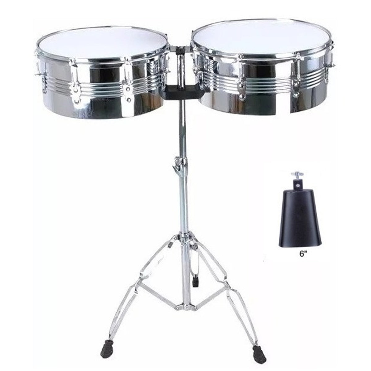 Jinbao Timbale 13 + 14 inches with 6