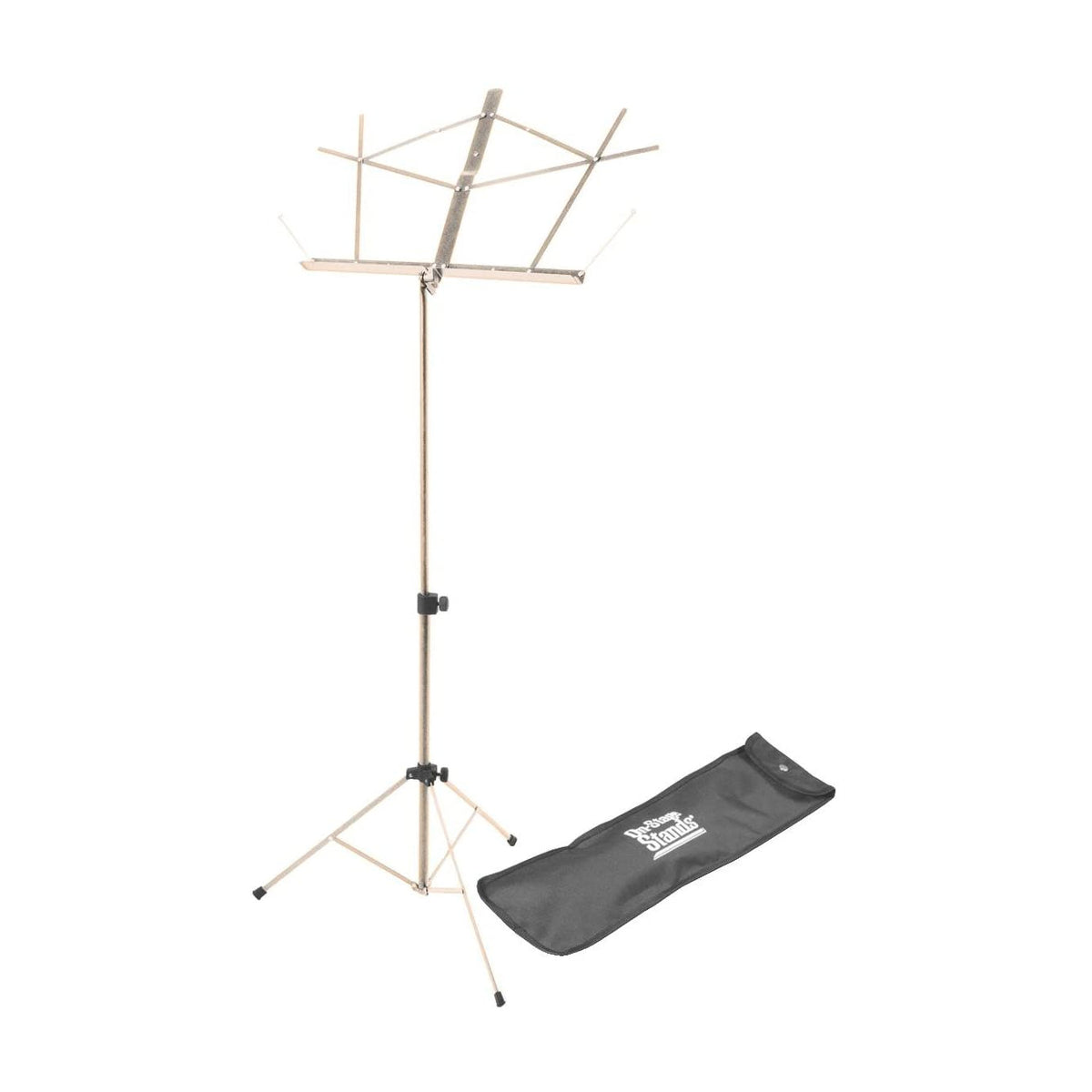 On-Stage SM7122NB Compact Folding Sheet Music Stand with Bag Nickel