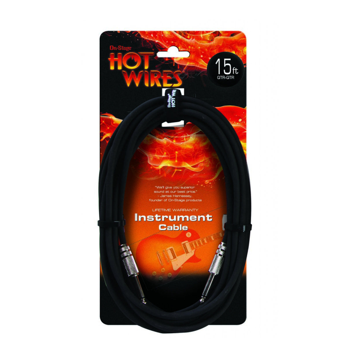 On -Stage IC-15Instrument Cable 15ft