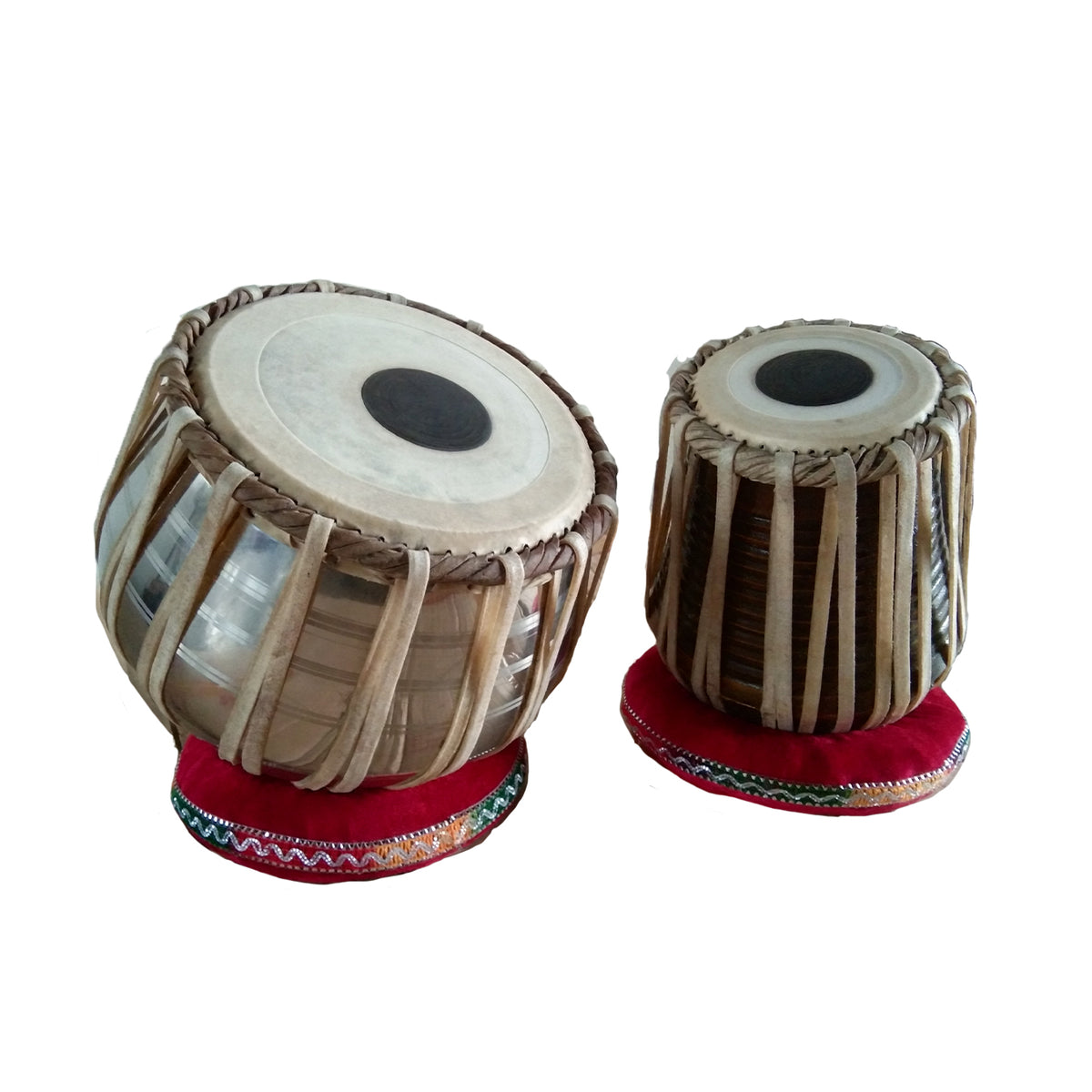 Tabla & Dagga Steel Set with Bag and Cushion set