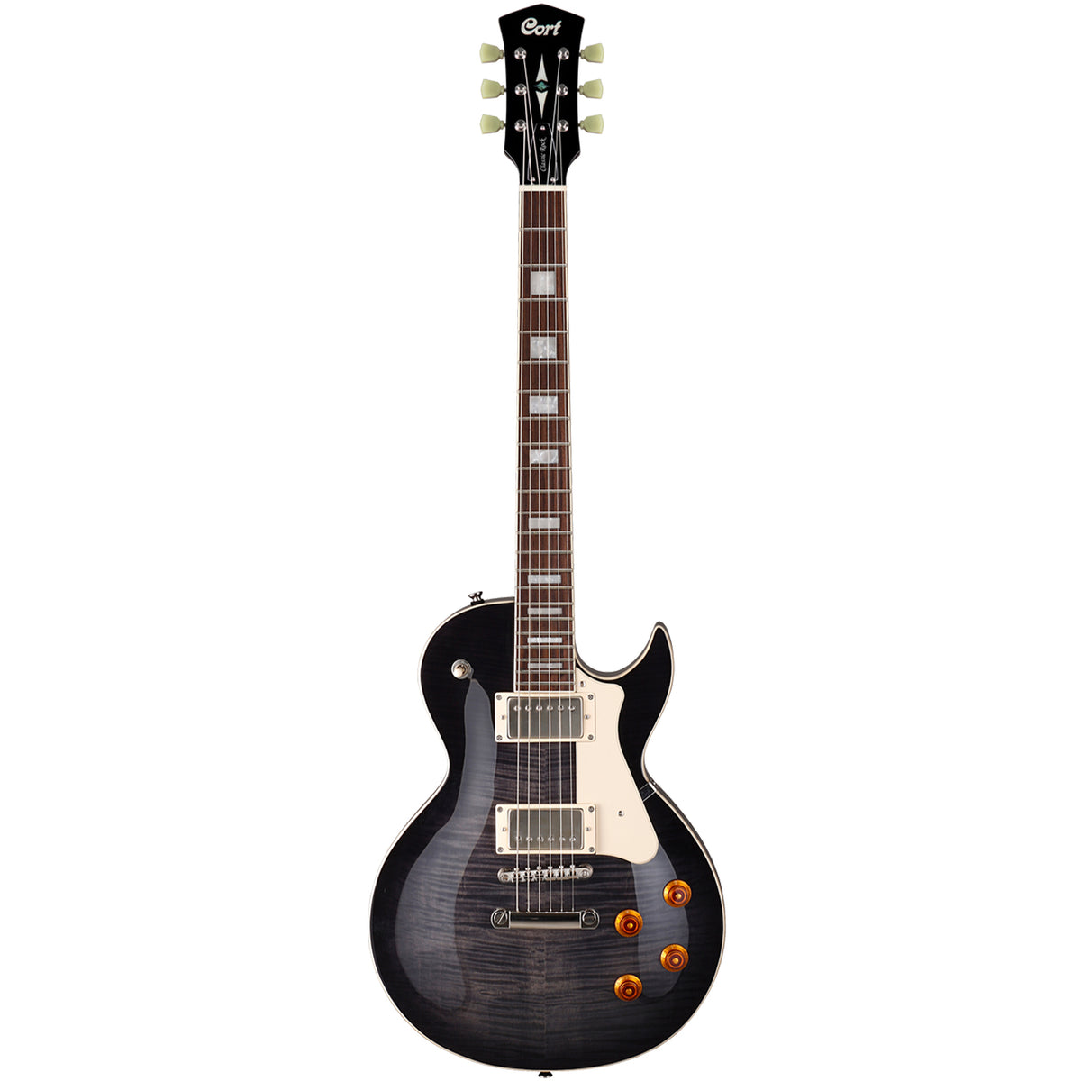 CORT CR250-TBK Classic Rock Series Electric Guitar- Trans Black