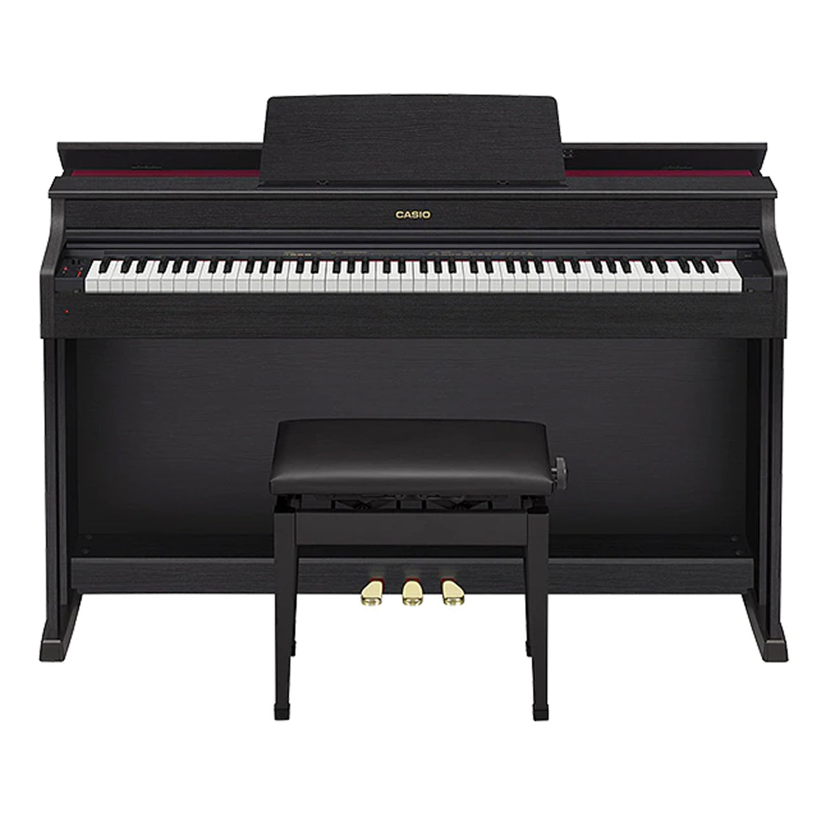 Casio AP-470BK Celviano Bundle with Stool-Stand and pedal