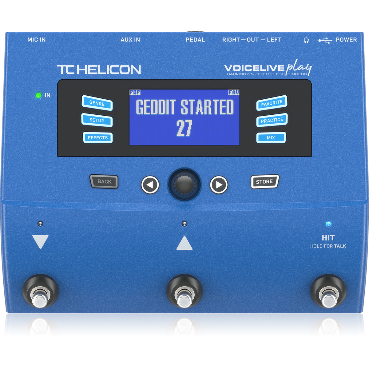 TC Helicon VOICELIVE PLAY 3-Button Vocal Effects Stompbox with Looping