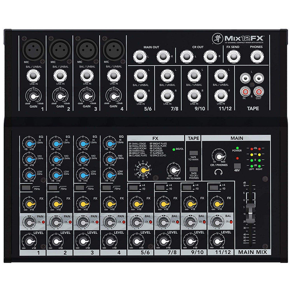 Mackie Mix12FX 12-CHANNEL COMPACT MIXER WITH EFFECTS