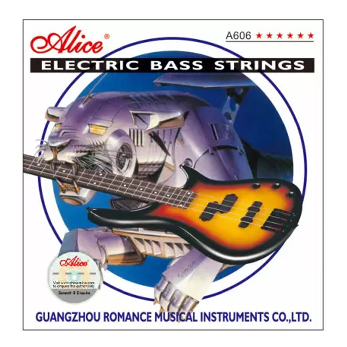 ALICE A606 Bass Guitar Strings Set (4 String set)