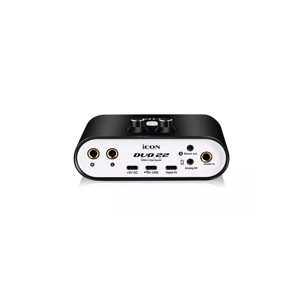 iCON Duo22 Dyna USB Audio Interface for Computers, Tablets, and Smartphones
