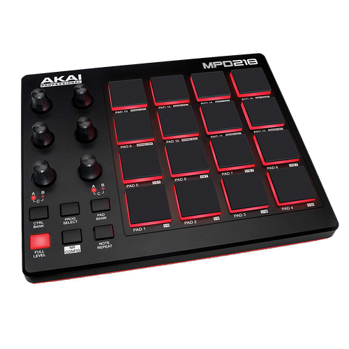 Akai Professional MPD218 Pad Controller with 16 LED Backlit MPC Pads