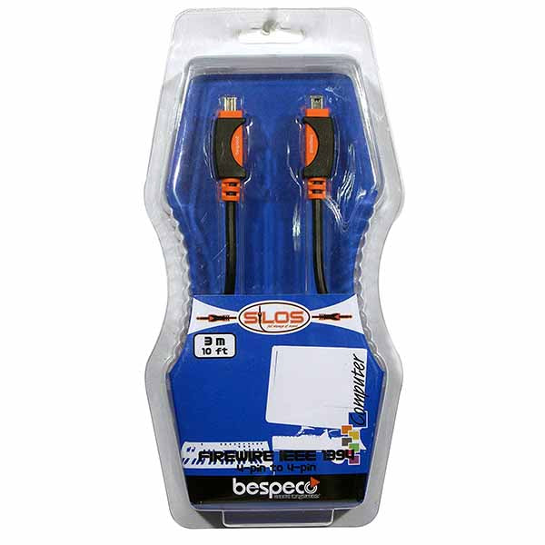 Bespeco SLF4300 (3mtr) Firewire Cable 4 pin