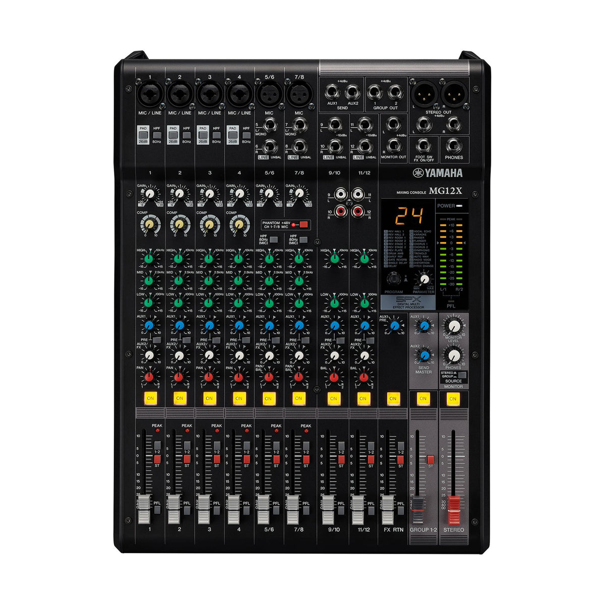 YAMAHA MG12X CV 12-Input Mixer with Built-In FX