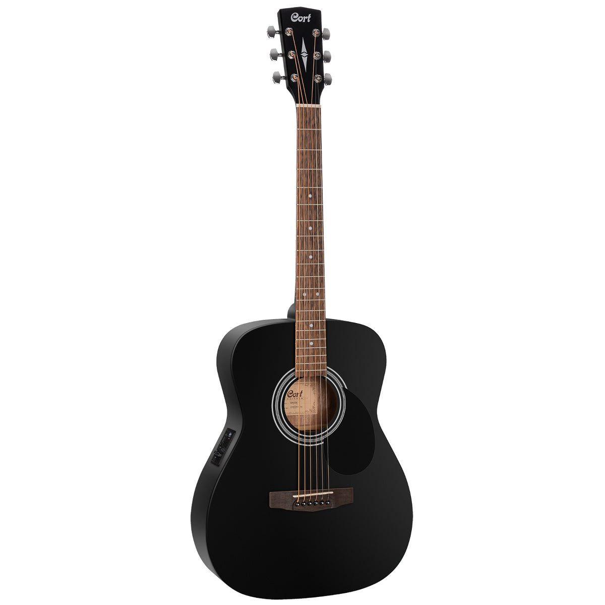 Cort AF510E Semi-Acoustic Guitar - Black Satin