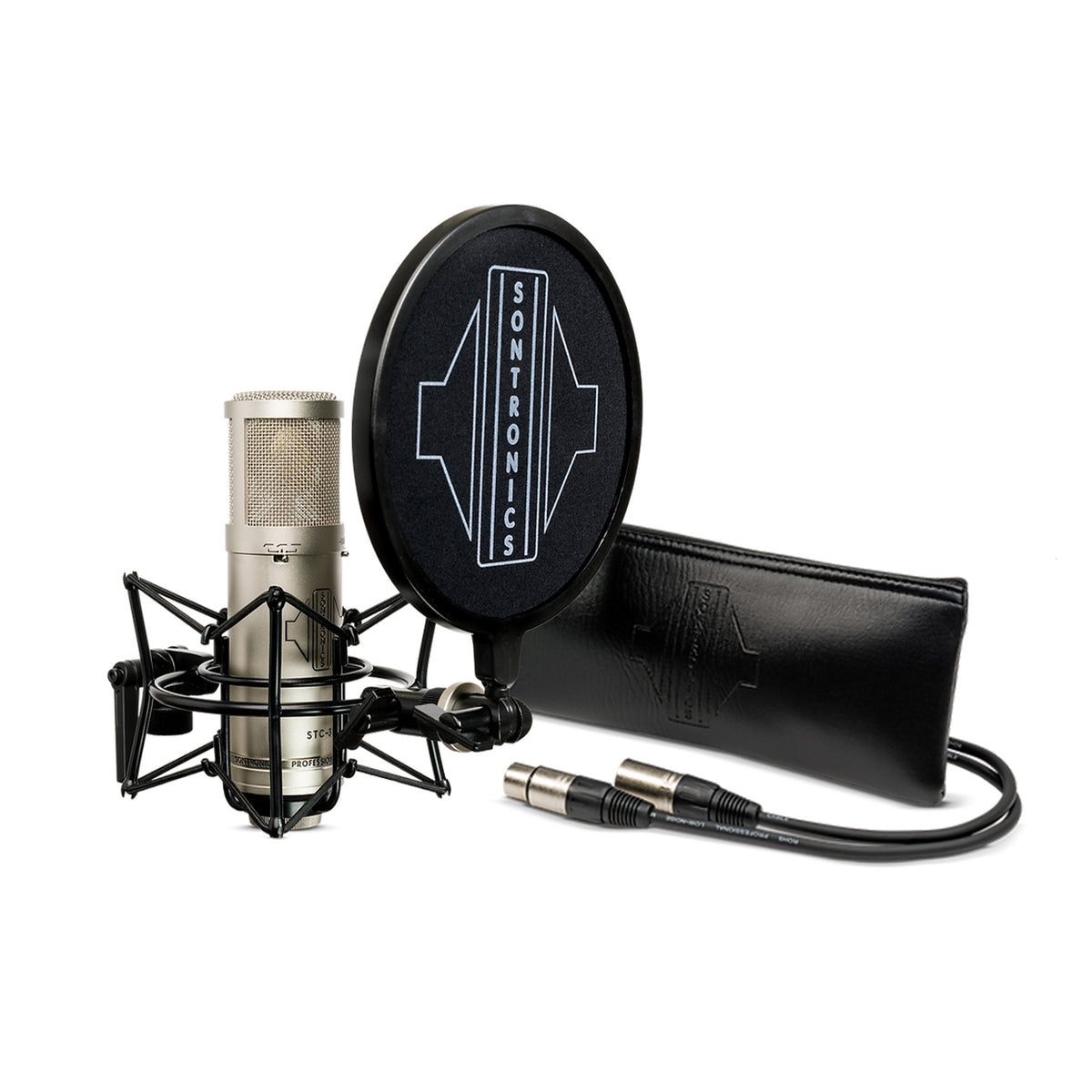 Sontronics STC-3X PACK Large Diaphragm 3 pattern Condenser Microphone - Silver
