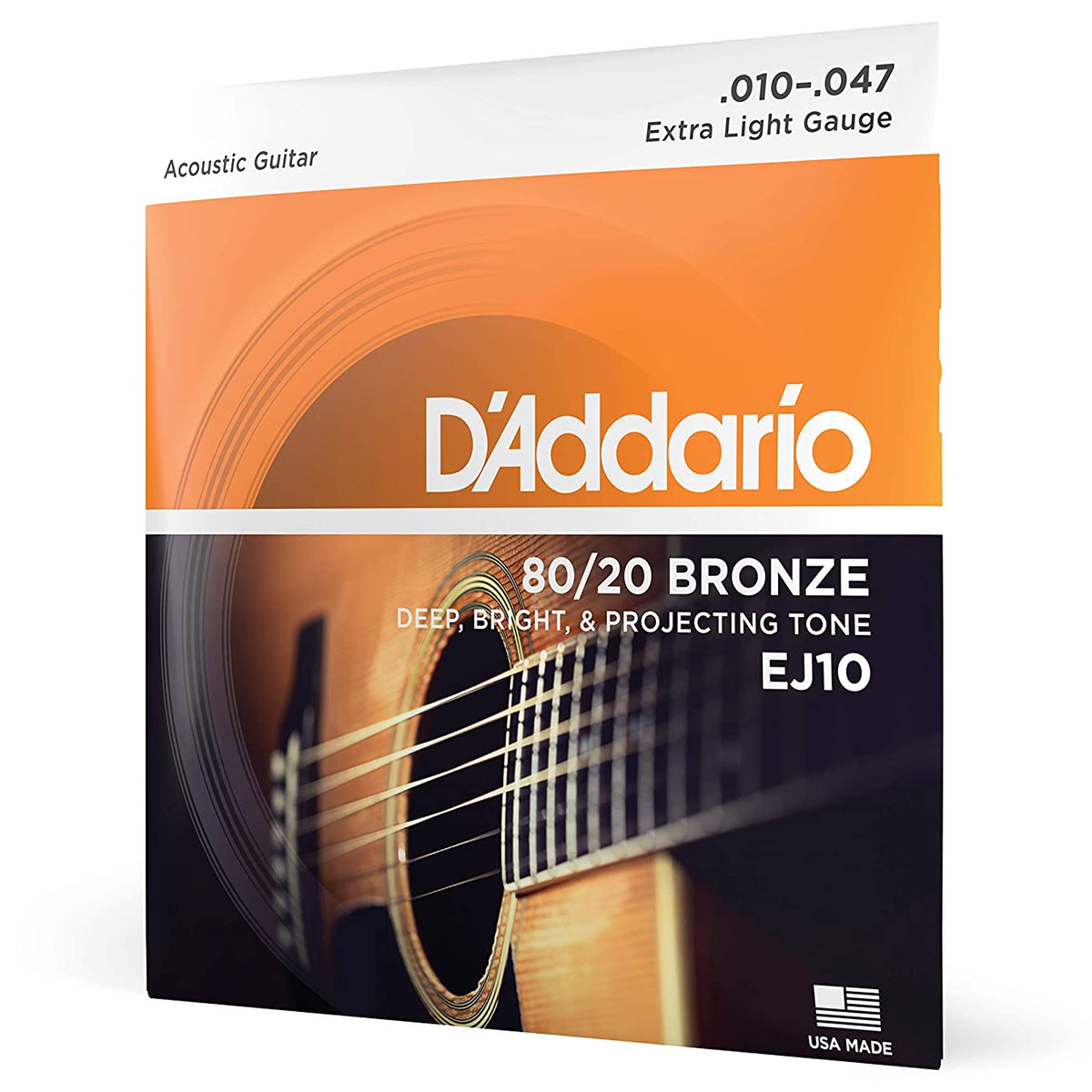 D'Addario EJ10 10-47 Extra Light Acoustic Guitar Strings