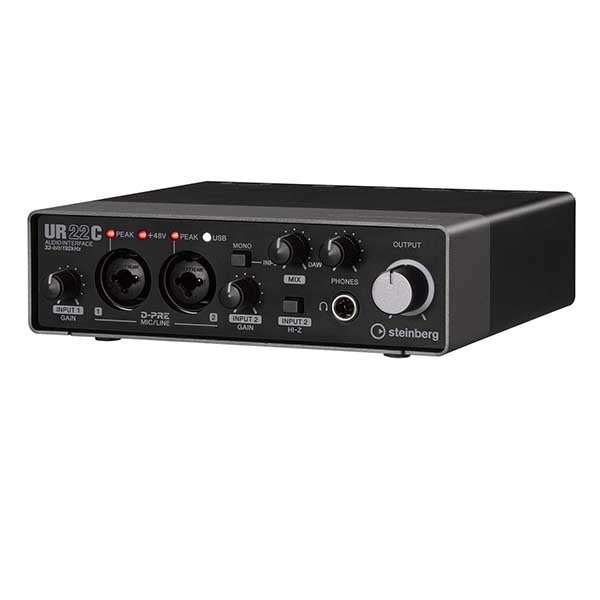 Steinberg UR22C 2 x 2 USB 2.0 audio interface with 2x D-PRE and 192 kHz support