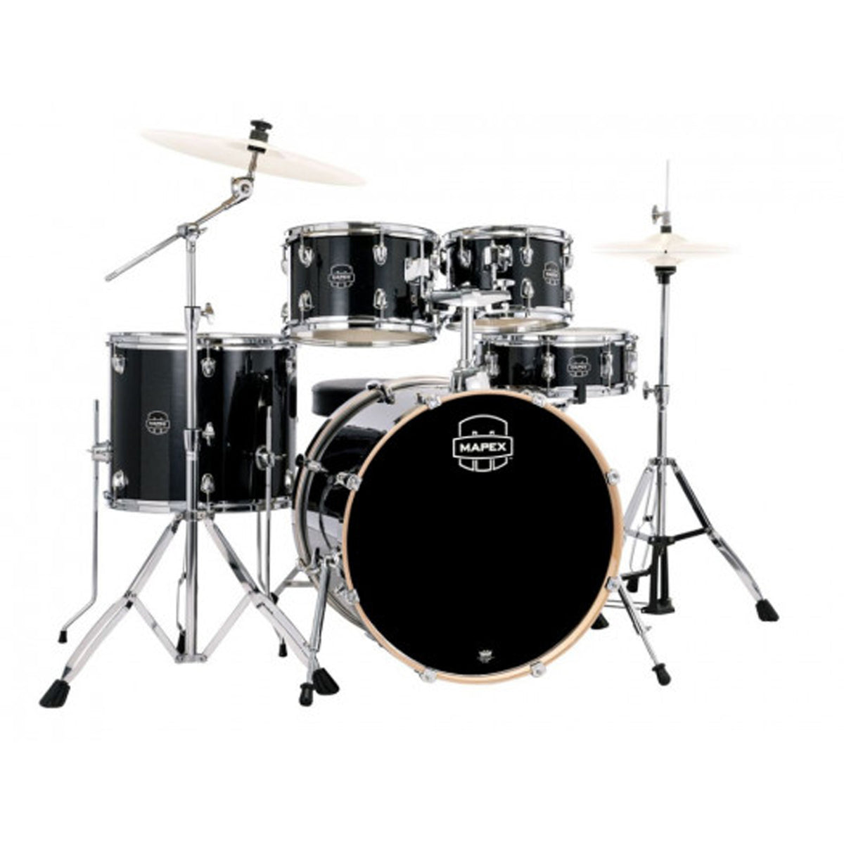 Mapex Drum Set Venus 5 pcs w/Hardware & Throne - BlackGalaxy Sparkle (cymbals not included)