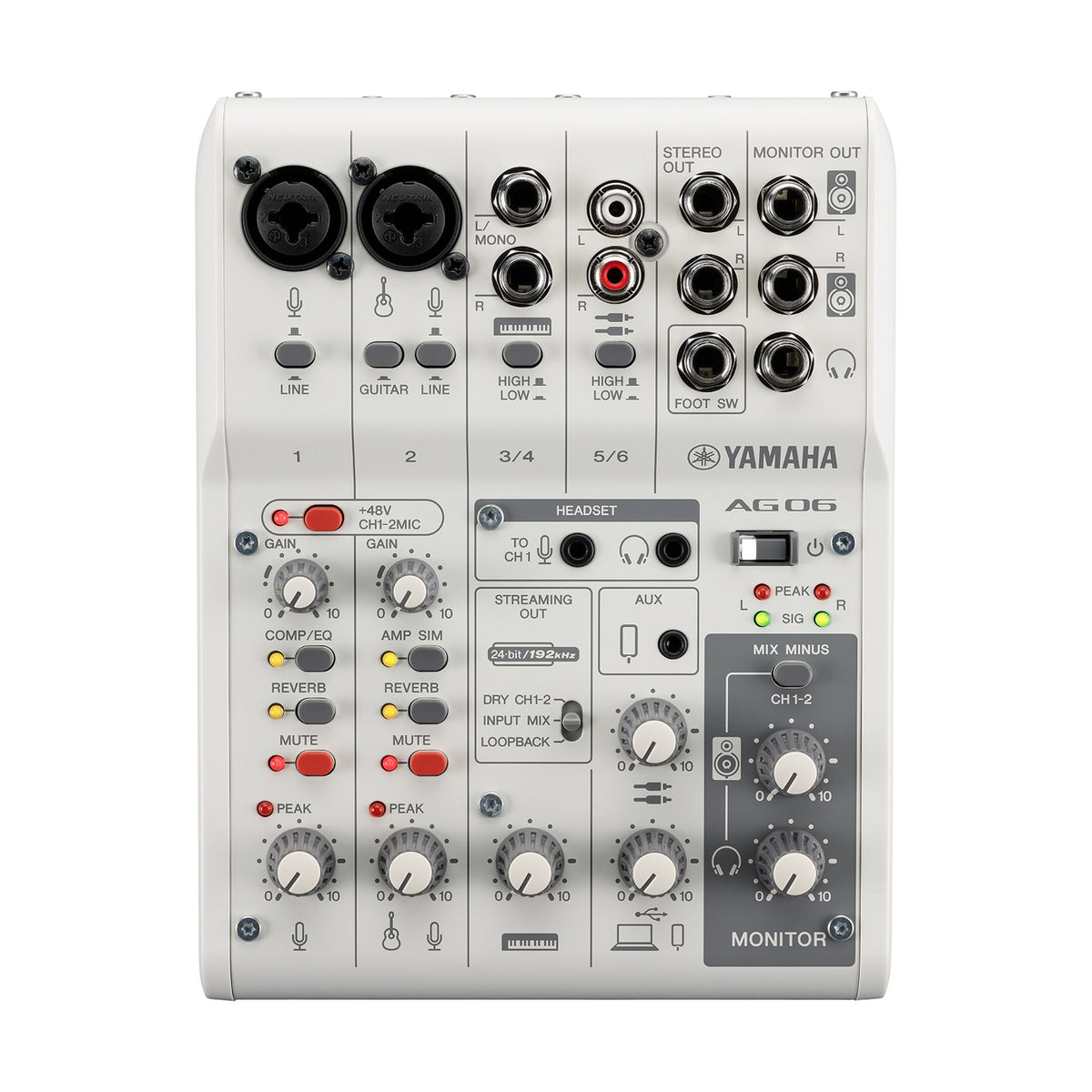 Yamaha AG06MK2 Live Streaming Mixer