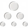 SlapKlatz MINI Drum Dampeners MI - CL Clear - 6 pcs in 3 Sizes - FREE case - Non-toxic