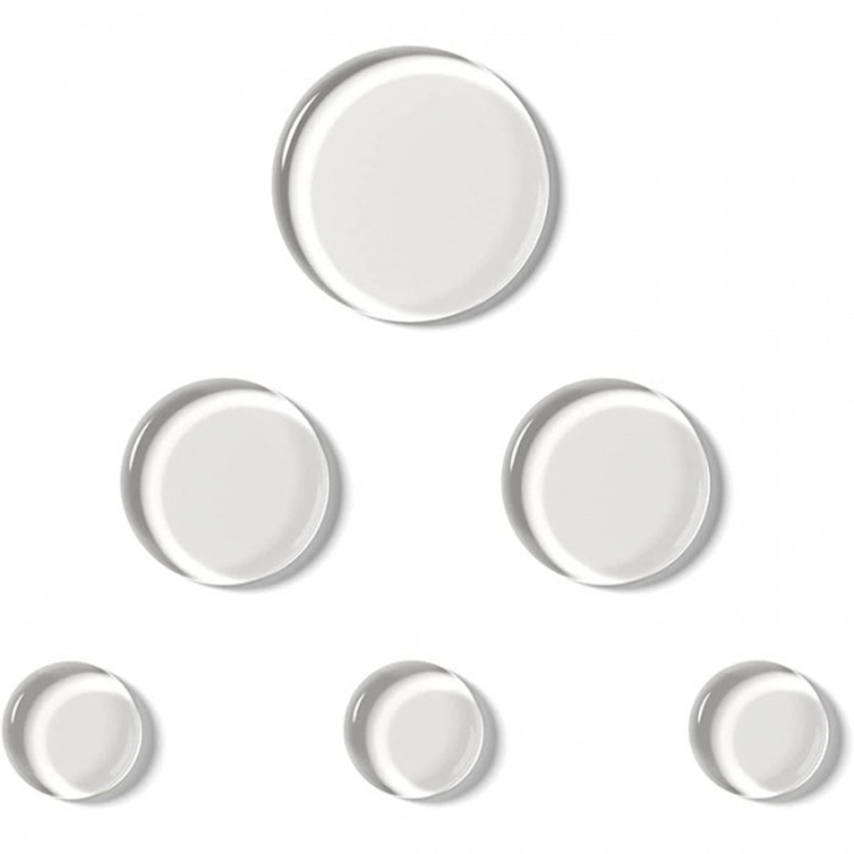 SlapKlatz MINI Drum Dampeners MI - CL Clear - 6 pcs in 3 Sizes - FREE case - Non-toxic