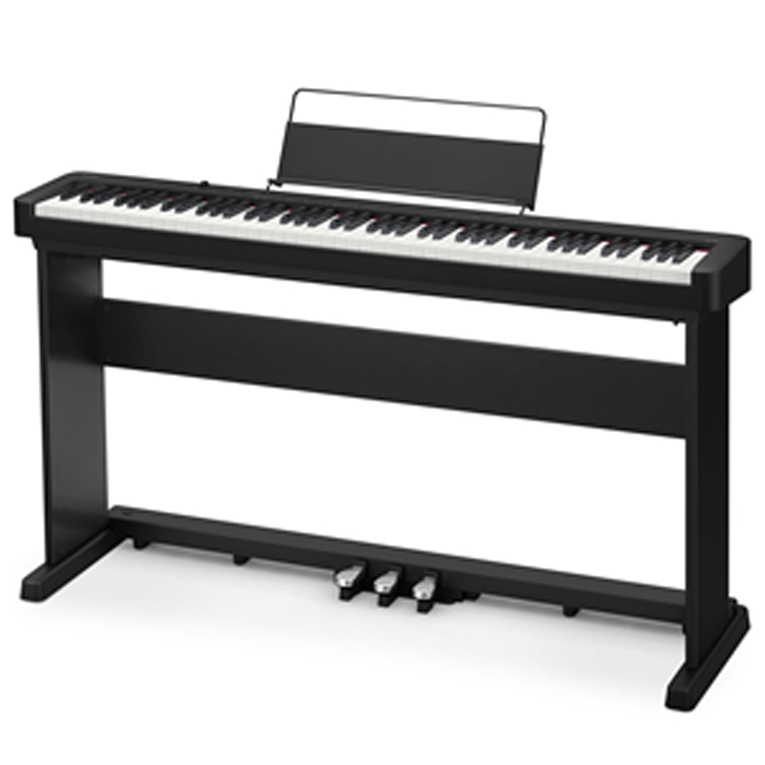 CASIO CDP-S160 BK 88-KEY DIGITAL PIANO with CS-470P Stand and Three pedal Unit