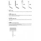 Tama LLT L Rods for Mounting Toms