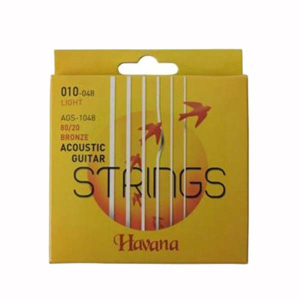 HAVANA Acoustic Guitar 80/20 Bronze Strings Set AGS1048 Light