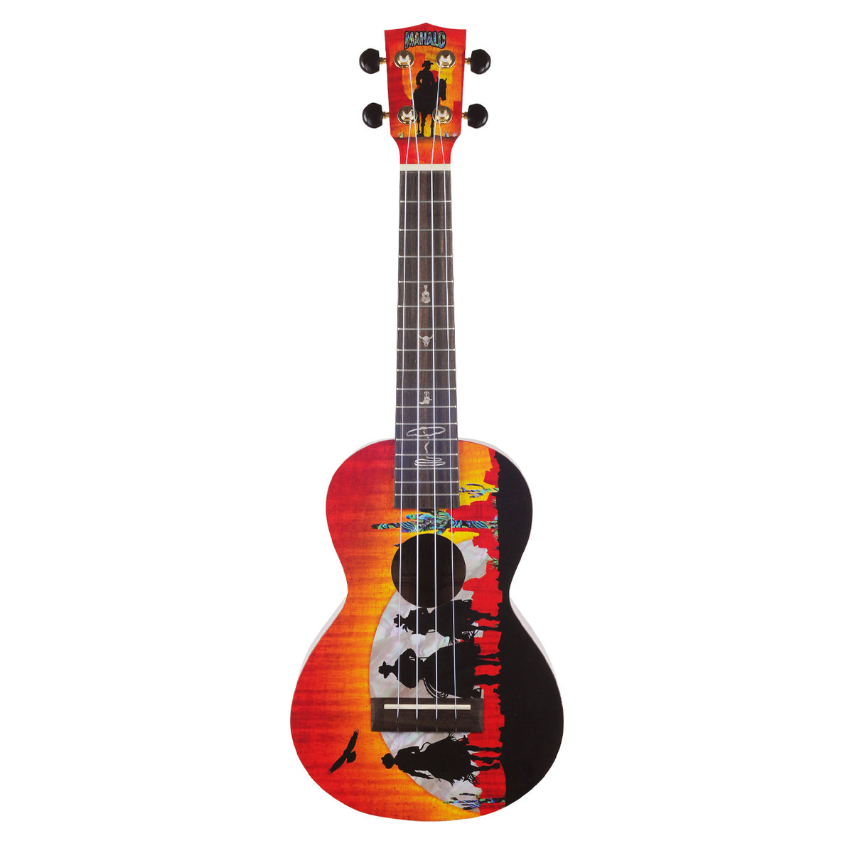 Mahalo MA2WW Artist Elite Series – Wild West Graphics Concert Ukulele