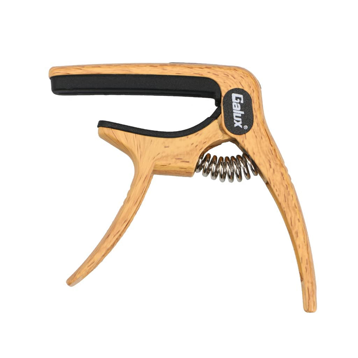 Galux GC-501A 3in1 Zinc Metal Capo for Acoustic and Electric Guitar (Natural Wood)