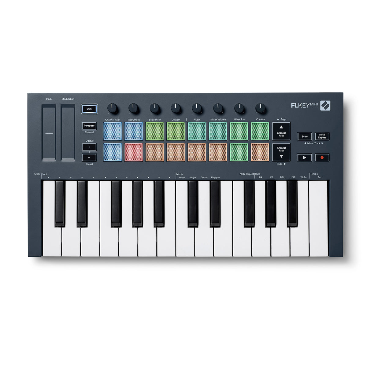 Novation FL KeyMINI 25-Mini Keys Compact Midi controller keyboard for FL Studio
