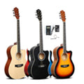 SLASH SL-3911 -MEQ- 39 inch Cutaway Semi Acoustic Guitar- Matt finish Black