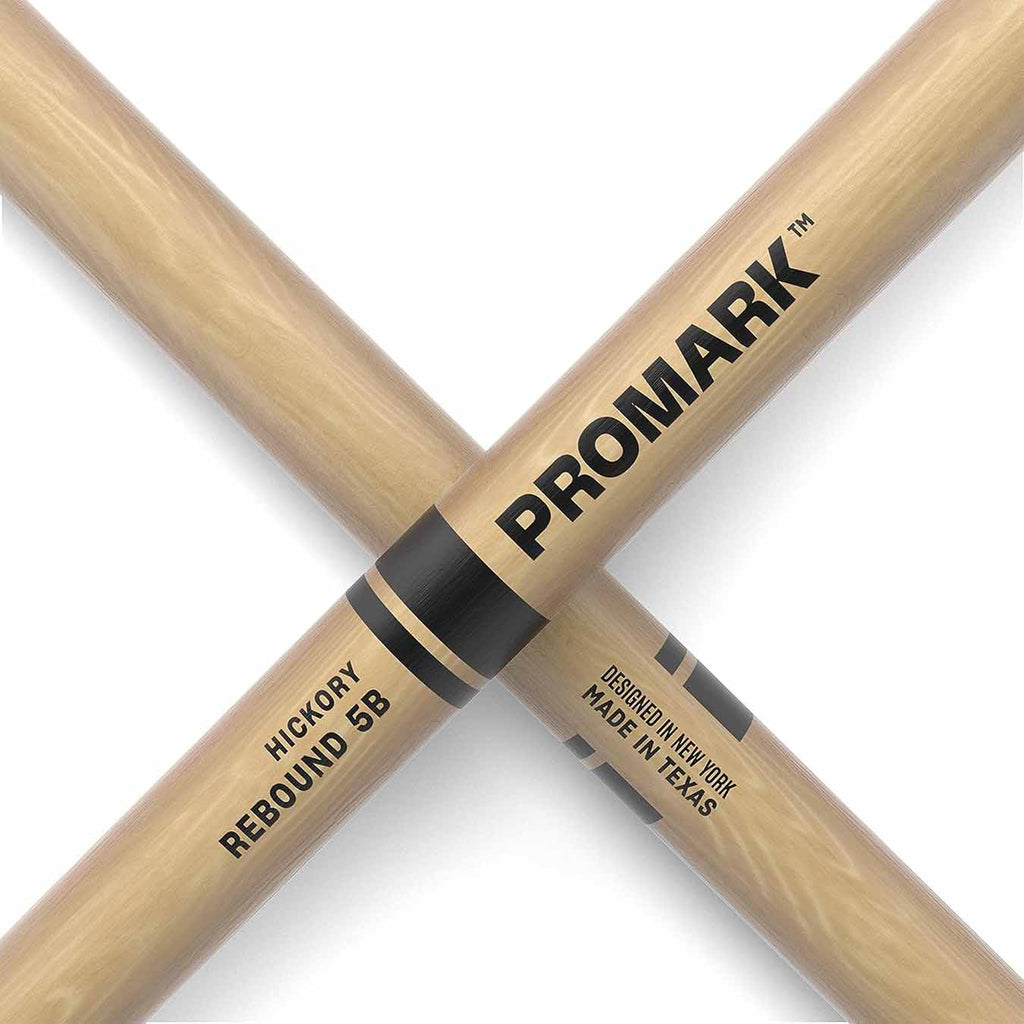 Promark Drum Sticks REBOUND 5B Lacquered Hickory RBH595AW pair