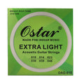 OSTAR ACOUSTIC GUITAR STRING SET 10-48