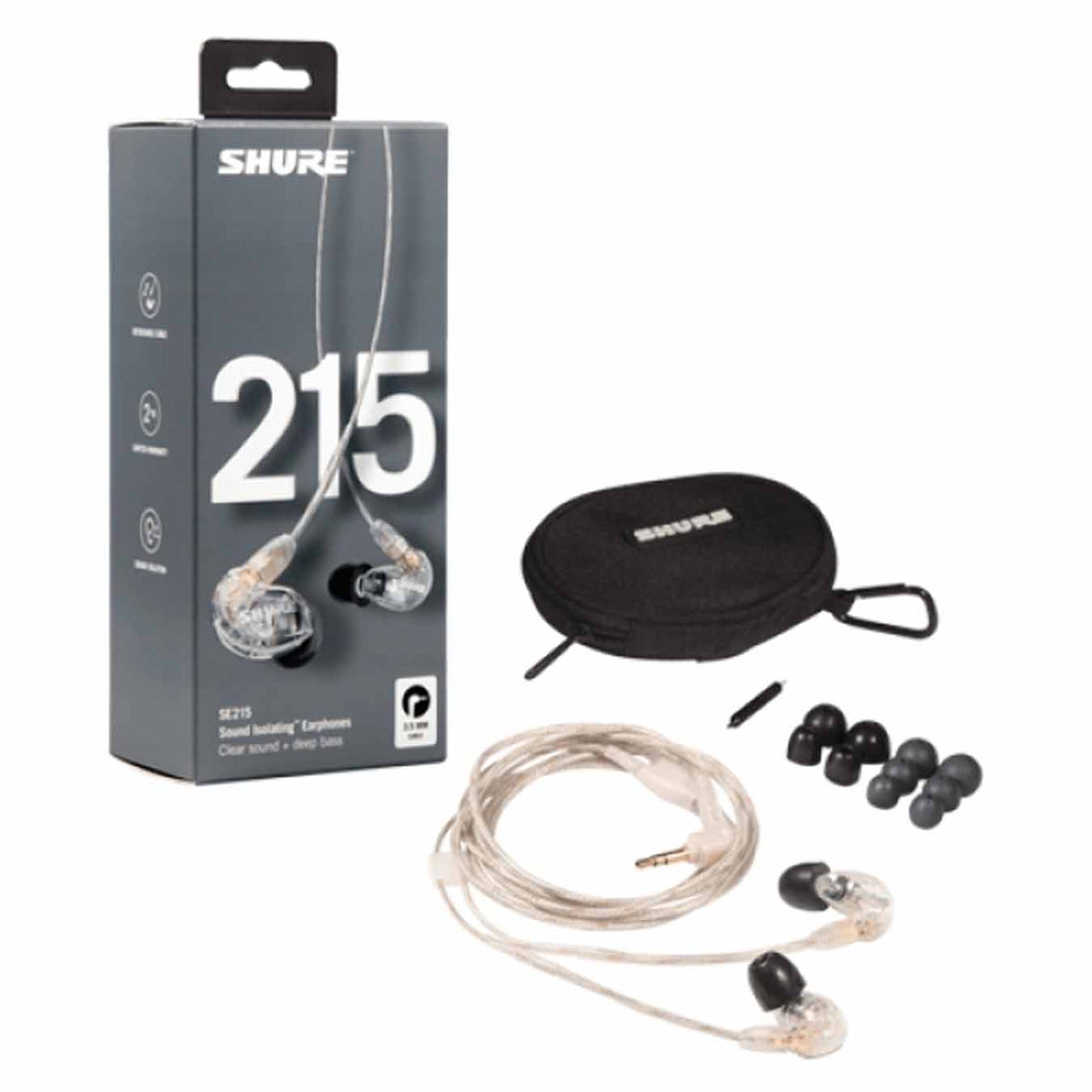 Shure SE215-CL Professional Sound Isolating Earphones