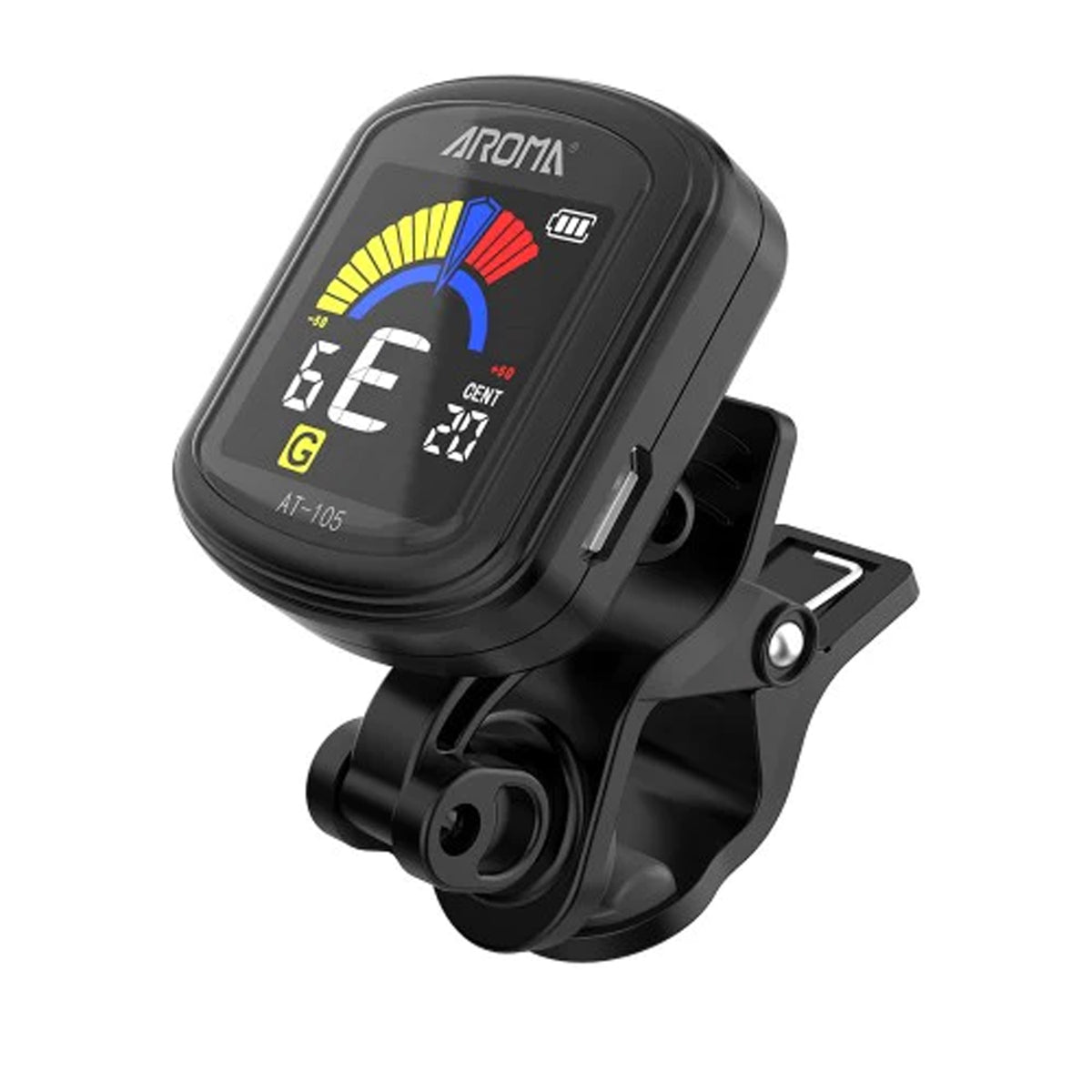 AROMA AT-105 Guitar Rechargeable Clip-on Tuner