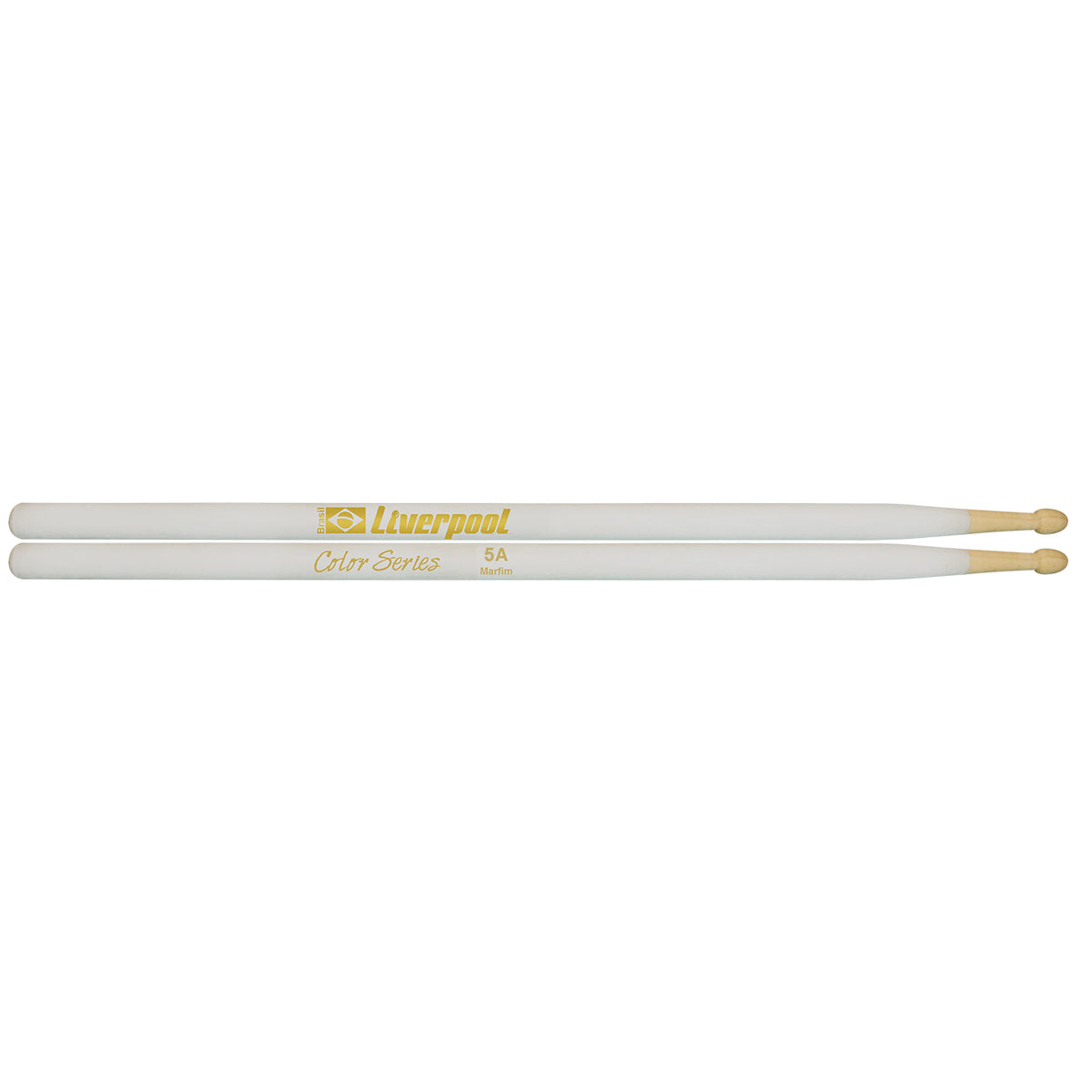 Liverpool Color Series Red 5A Wood Tip Drumstick LC5AMB-White