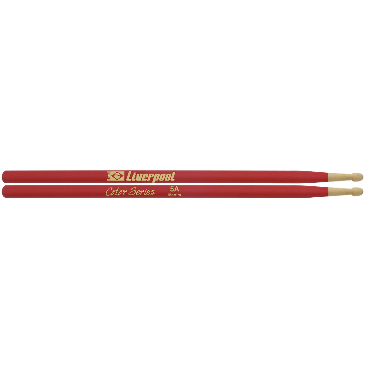 Liverpool Color Series LC5AMV Wooden Tip Drumstick - Red