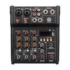 Digimore D-200 4-Channel Audio Mixer with 48V Phantom Power