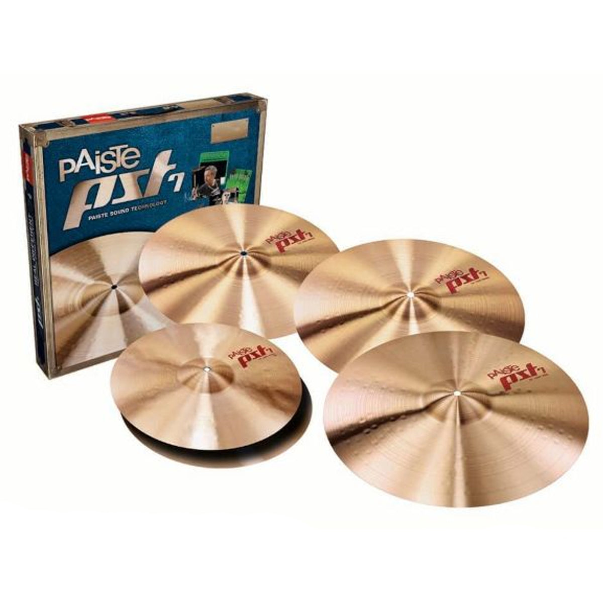 Paiste PST7 Cymbal Set Medium 18Inch Crash 14HH/16C/18C/20R