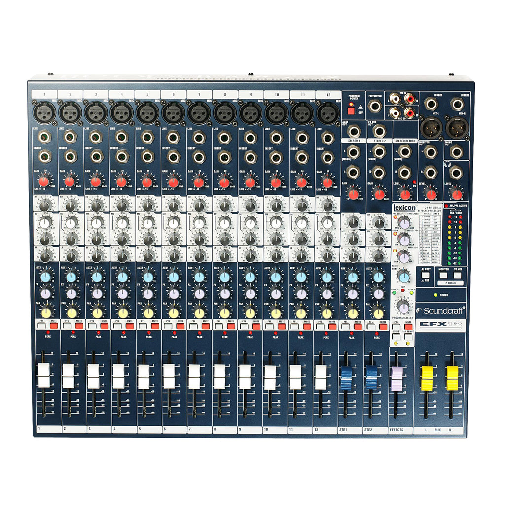 Soundcraft EFX12 Low-cost high-performance Lexicon® effects mixers