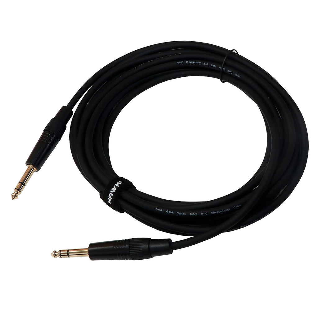 HAWK PROAUDIO SMSG016 Gold Series TRS Male to TRS Male Cable - 16feet